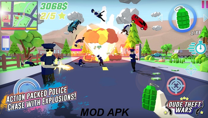 Dude Theft Wars FPS Open World MOD APK